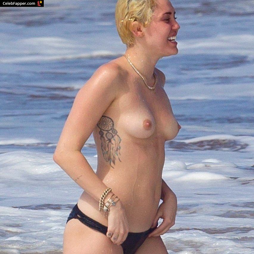 miley cyrus fap topless tits nipples boobs nude naked